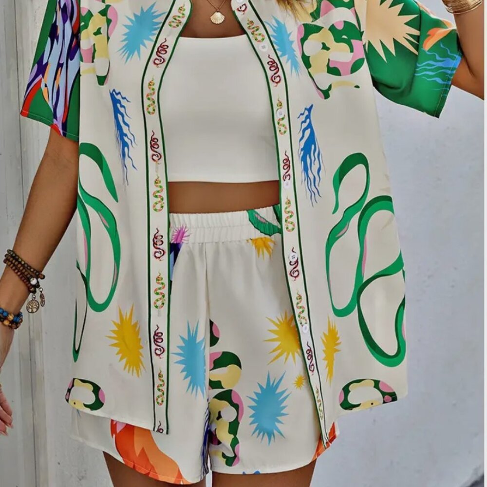 Two Piece Short Set - Picture 2 of 4